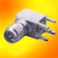 RSMA6252A2-3GT50G-50 Right angle jack for printed circuits