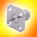 Panel mount jack receptacle-4 hole sq flange