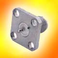 Panel mount jack receptacle-4 hole sq flange-Blunt post