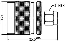 N Plug To SMA Plug Adapter