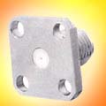 Panel mount jack receptacle-4 hole sq flange